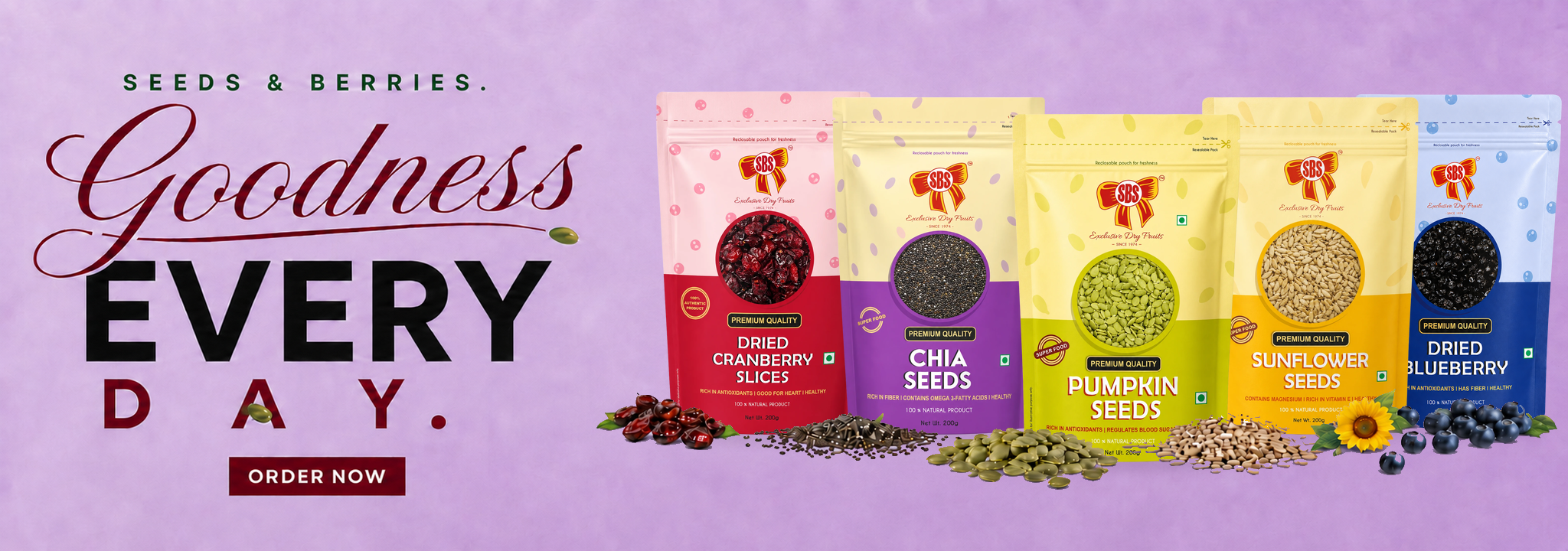 Seeds and Berries Premium Banner