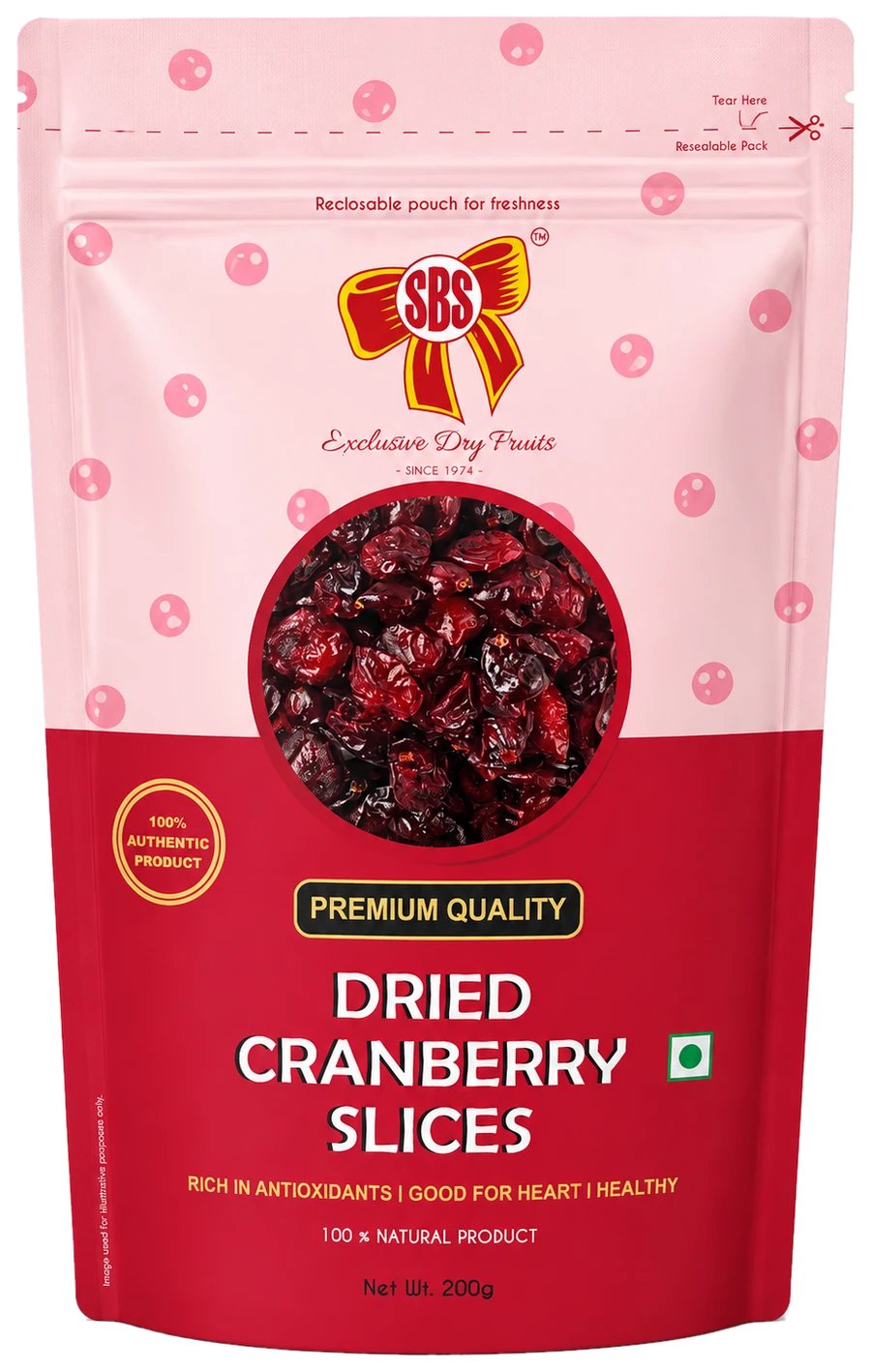 Cranberries dried
