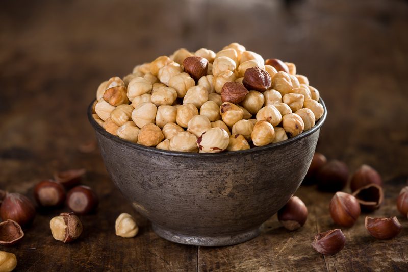 Hazelnuts roasted