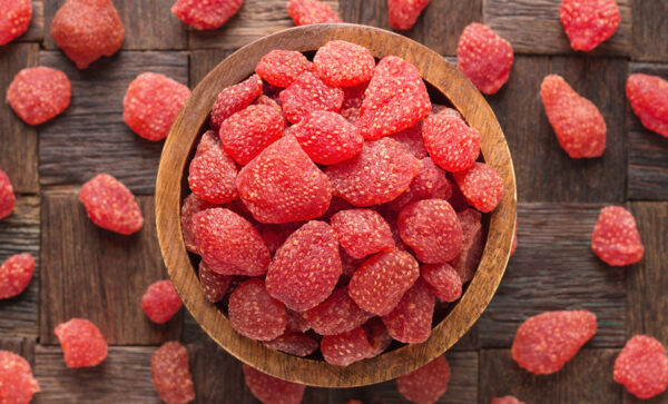 Strawberries dried